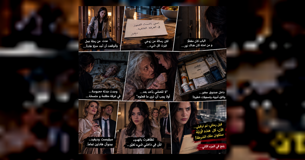 # رجعت من رحلة شغل، فلقيت جدة جوزي محبوسة في أوضة ضلمة... لكن سرها قلب حياتنا كلنا