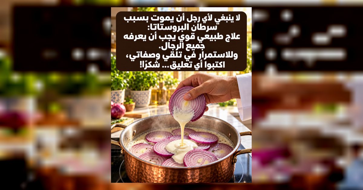علاج البصل والحليب لصحه البروستاتا