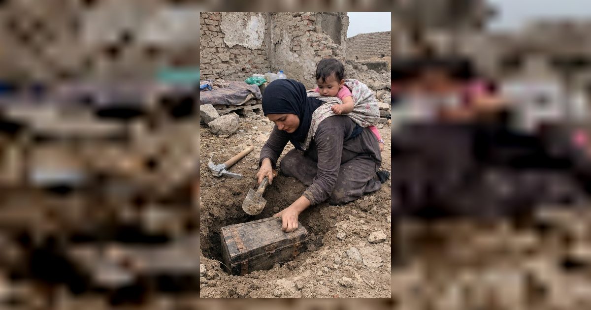 اشترت ام ارض وعند الحفر اكتشفت سراً غير كل شيء