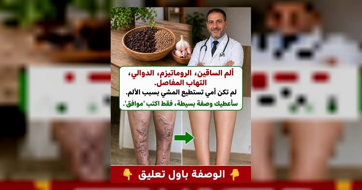 ألم الساق، الروماتيزم، الدوالي، التهاب المفاصل. لم تكن والدتي قادرة على المشي بسبب الألم.
