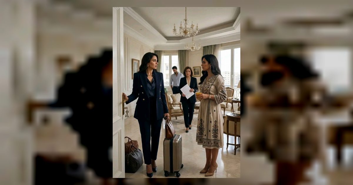 رجعت من السفر لقيت أخت جوزي قاعدة في شقتي، وبتطردني منها وبتقول:  "لمي هدومك وامشي… الشقة دي بقت بتاعتي."  بصيت لها وأنا مش مستوعبة اللي بسمعه.  دي شقتي أنا.  ا