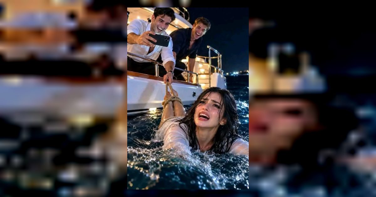 يخت وسط البحر